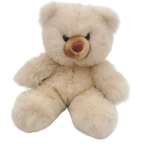 Vintage 1985 Prestige Toy Tan‎ Teddy Bear Stuffed Animal Brown Plush 10" Beige